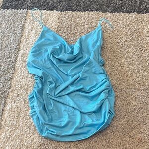 SHEIN Light Blue Spaghetti Strap Top